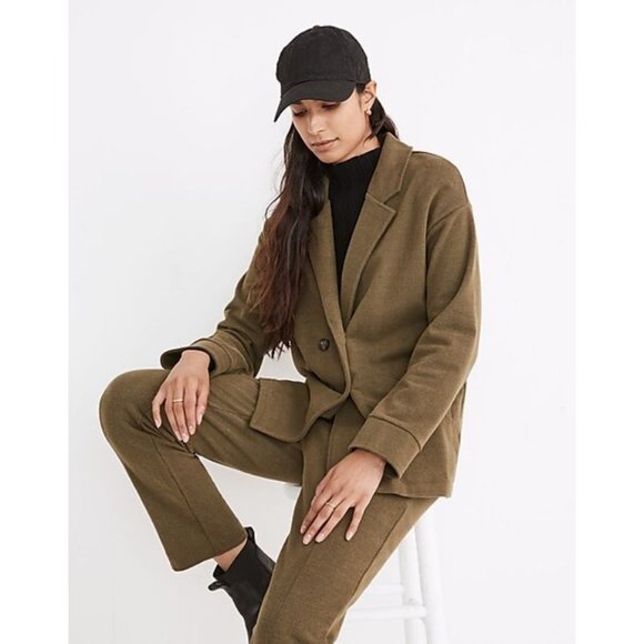 NWT Madewell Blazer Womens XXL Brushed Redford Glen Plaid Green